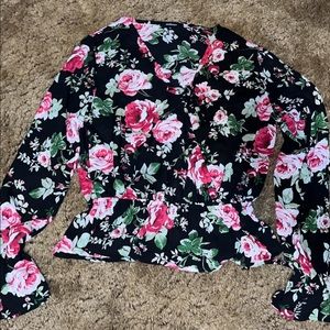 floral blouse